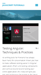 Mobile Screenshot of javascripttutorials.net